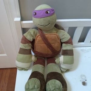 Teenage Mutant Ninja turtle  24" plush Donatello brown, green with purple mask